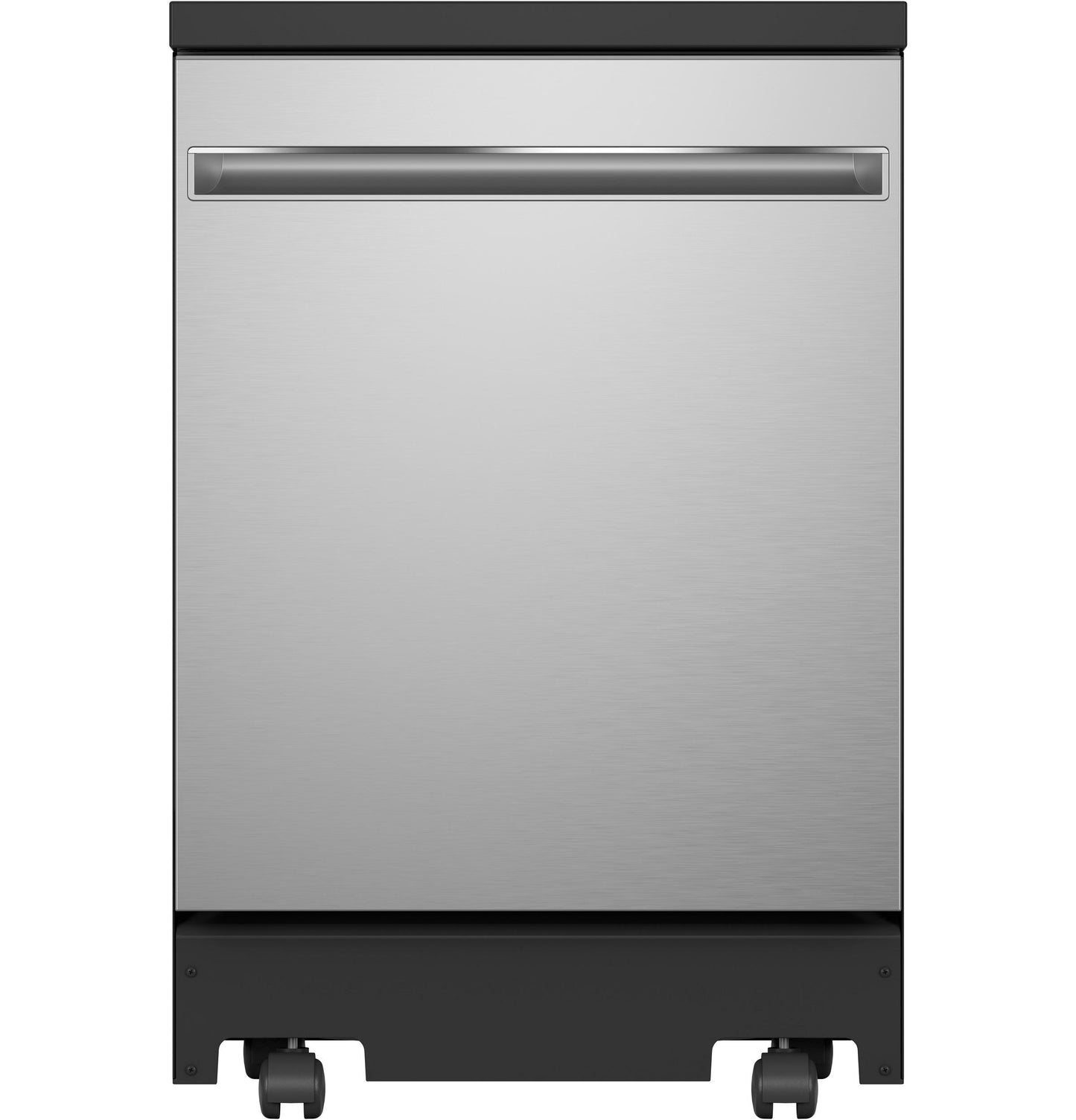 GPT225SSLSS GE® ENERGY STAR® 24" Stainless Steel Interior Portable Dishwasher with Sanitize Cycle