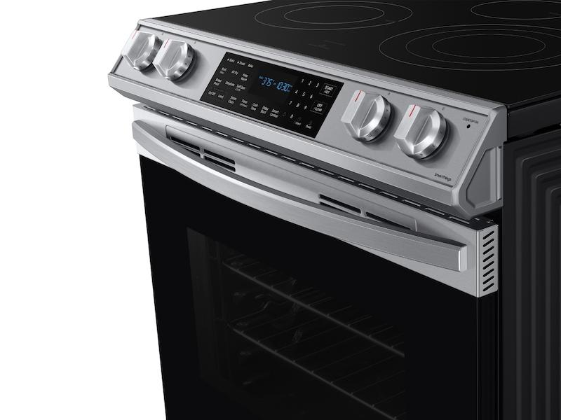Samsung 6.3 cu. ft. Smart Slide-in Electric Range with Air Fry in Stainless Steel