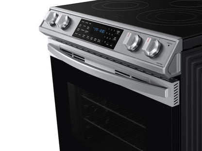 Samsung 6.3 cu. ft. Smart Slide-in Electric Range with Air Fry in Stainless Steel
