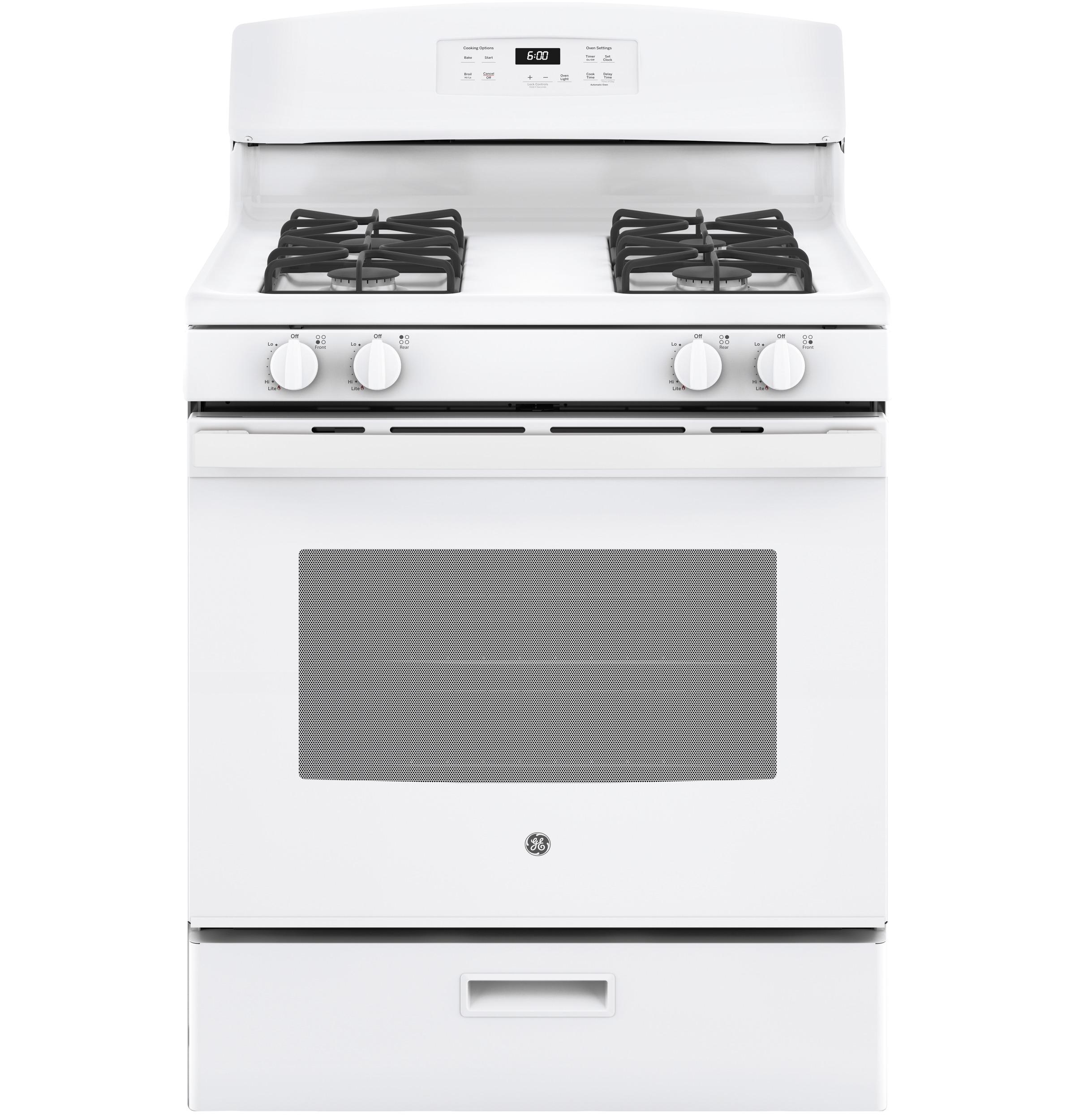 JGBS60DEKWW GE® 30" Free-Standing Gas Range