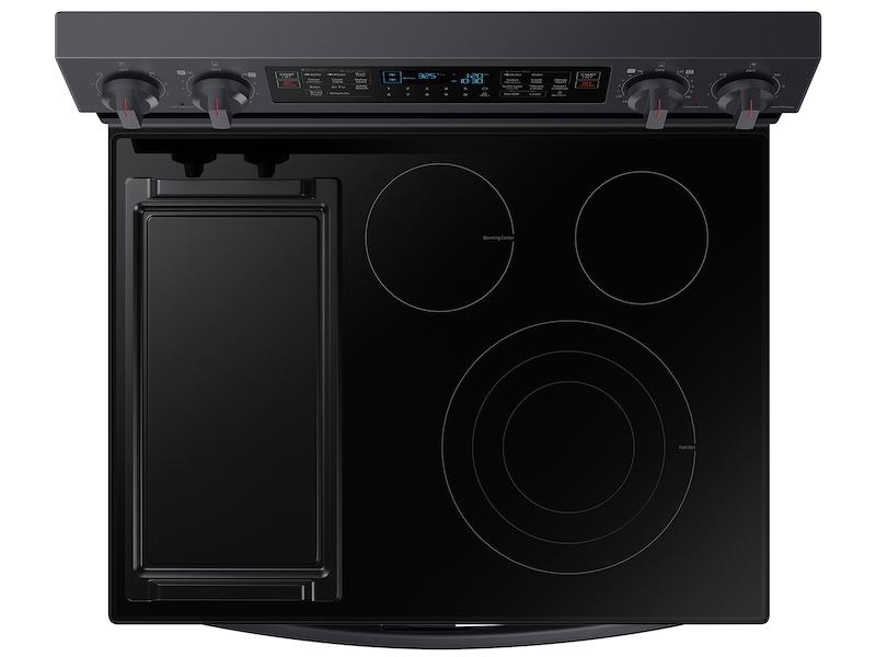 6.3 cu. ft. Smart Freestanding Electric Range with Flex Duo™, No-Preheat Air Fry & Griddle in Black Stainless Steel