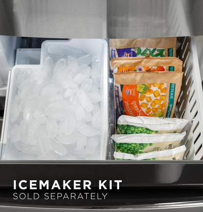 GLE12HSPSS GE® ENERGY STAR® 11.9 Cu. Ft. Bottom-Freezer Refrigerator