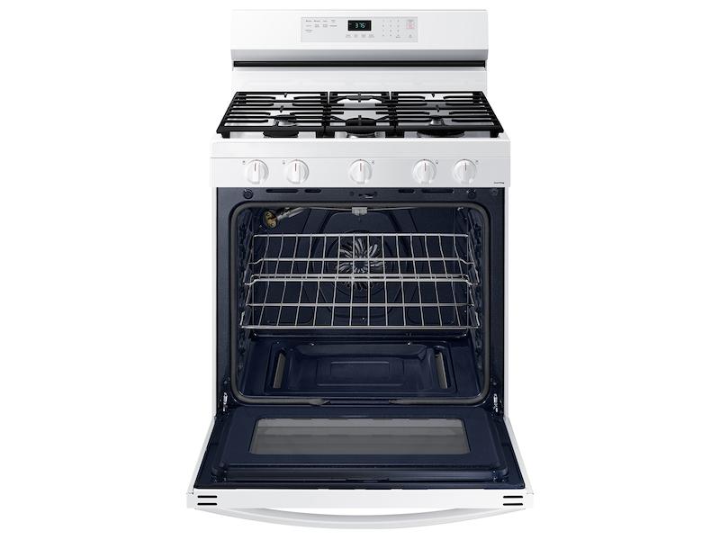 6.0 cu. ft. Smart Freestanding Gas Range with Integrated Griddle in White