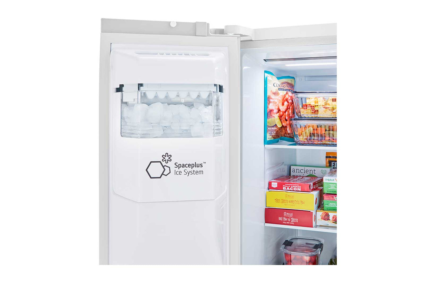 Lg 27 cu. ft. Side-by-Side Refrigerator with Smooth Touch Ice Dispenser