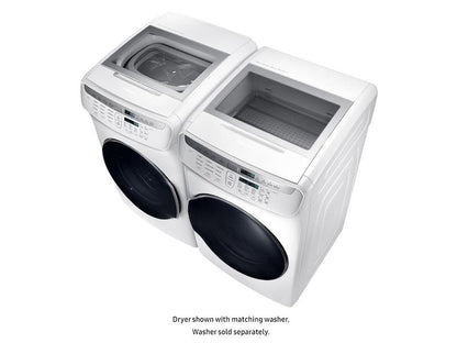 Samsung DVG55M9600W 7.5 cu. ft. Smart Gas Dryer with FlexDry™ in White
