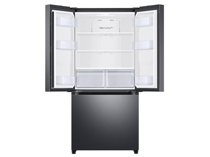 Samsung RF18A5101SG 18 cu. ft. Smart Counter Depth 3-Door French Door Refrigerator in Black Stainless Steel