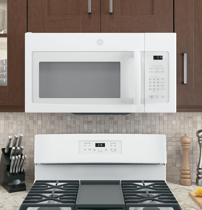 JNM3163DJWW GE® 1.6 Cu. Ft. Over-the-Range Microwave Oven with Recirculating Venting