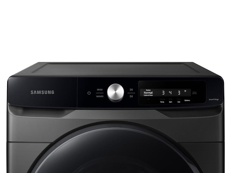 4.5 cu. ft. Large Capacity Smart Dial Front Load Washer with Super Speed Wash in Brushed Black