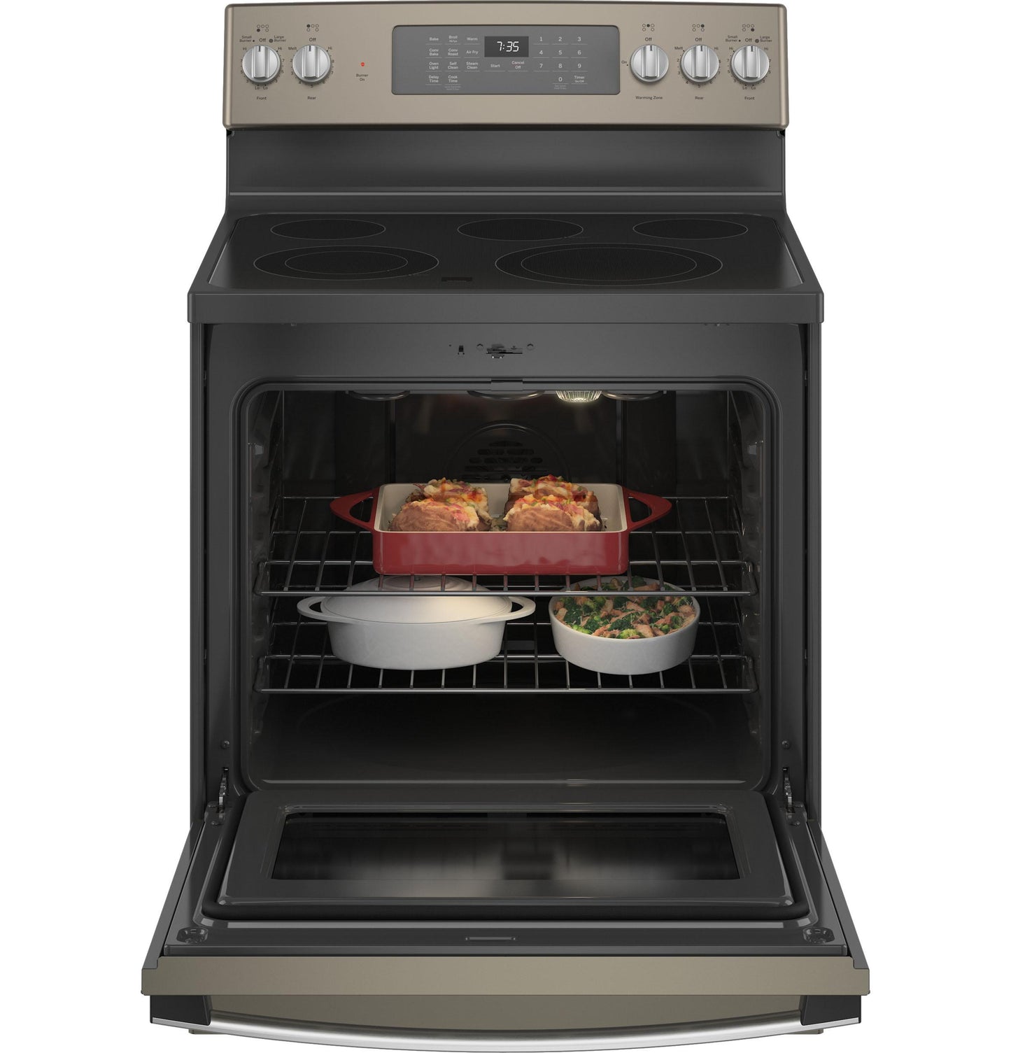 GE® 30" Free-Standing Electric Convection Range with No Preheat Air Fry