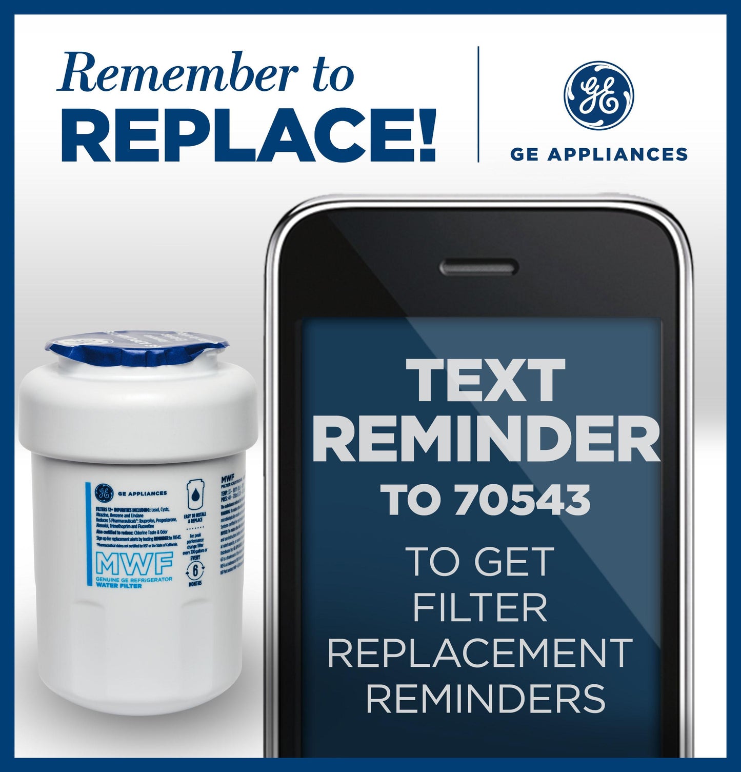 MWFP GE® MWF™ REFRIGERATOR WATER FILTER