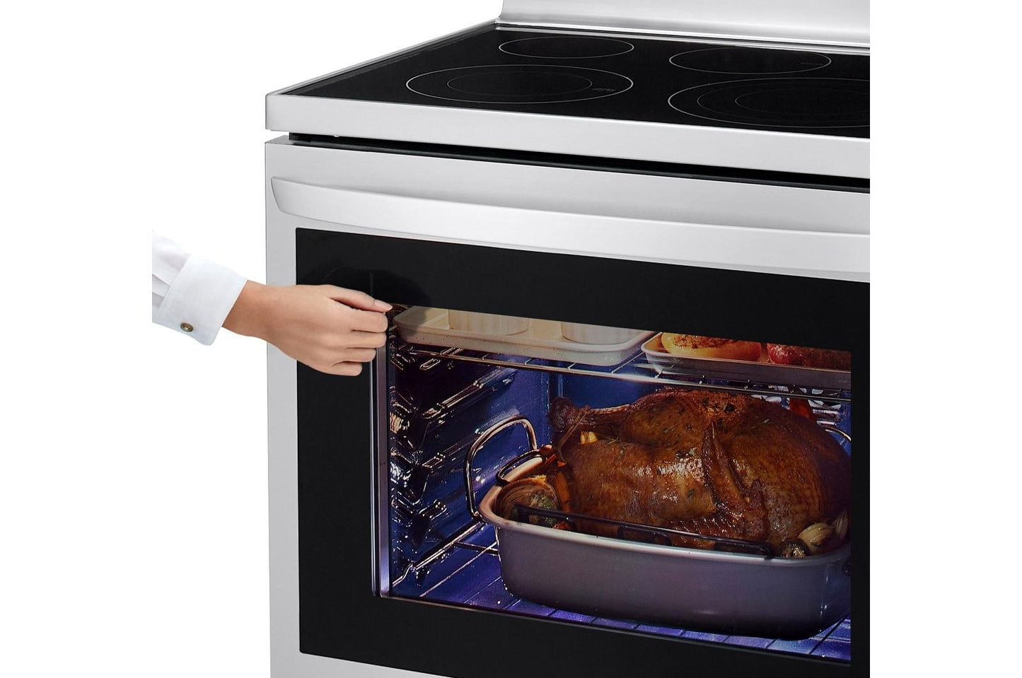 Lg LREL6325F 6.3 cu. ft. Smart Wi-Fi Enabled True Convection InstaView® Electric Range with Air Fry