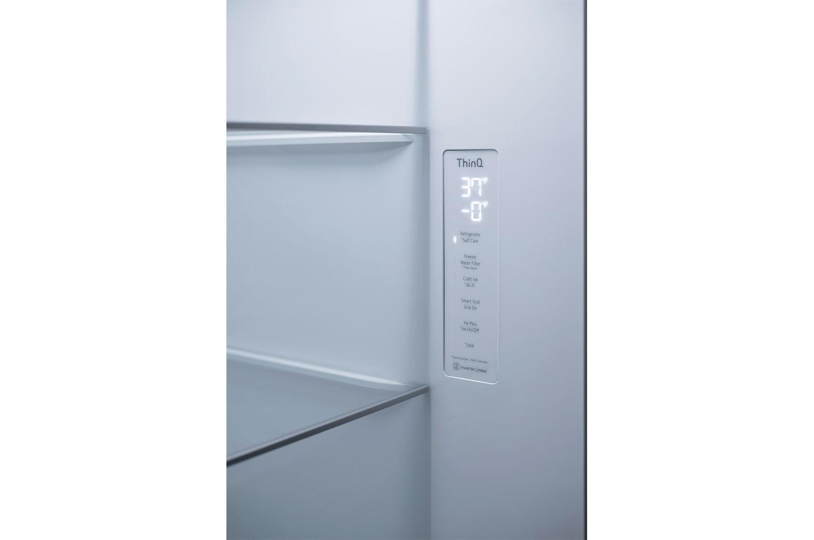 23 cu. Ft. Side-By-Side Counter-Depth InstaView® Refrigerator with Craft Ice™