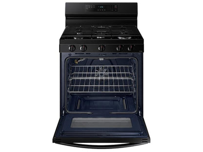 Samsung NX60A6511SB 6.0 cu. ft. Smart Freestanding Gas Range with Integrated Griddle in Black