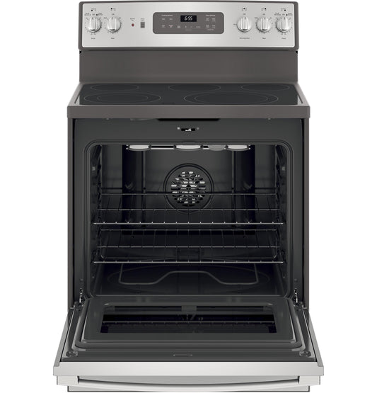 GE® 30" Free-Standing Electric Convection Range