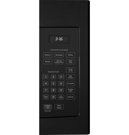 JVM3160DFBB GE® 1.6 Cu. Ft. Over-the-Range Microwave Oven