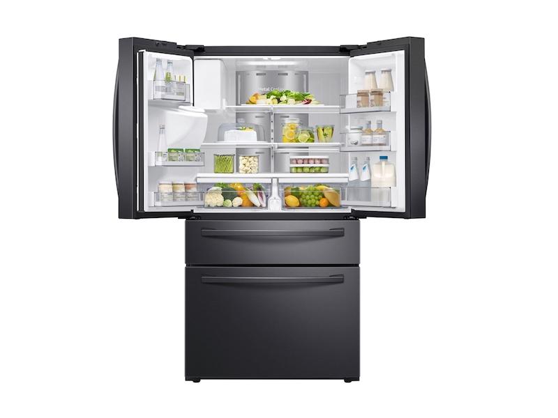 22 cu. ft. 4-Door French Door, Counter Depth Refrigerator with 21.5" Touch Screen Family Hub™ in Black Stainless Steel