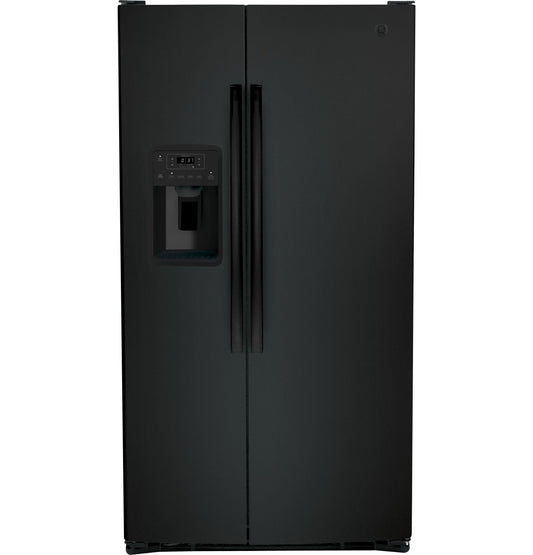 GSS25GGPBB GE® 25.3 Cu. Ft. Side-By-Side Refrigerator