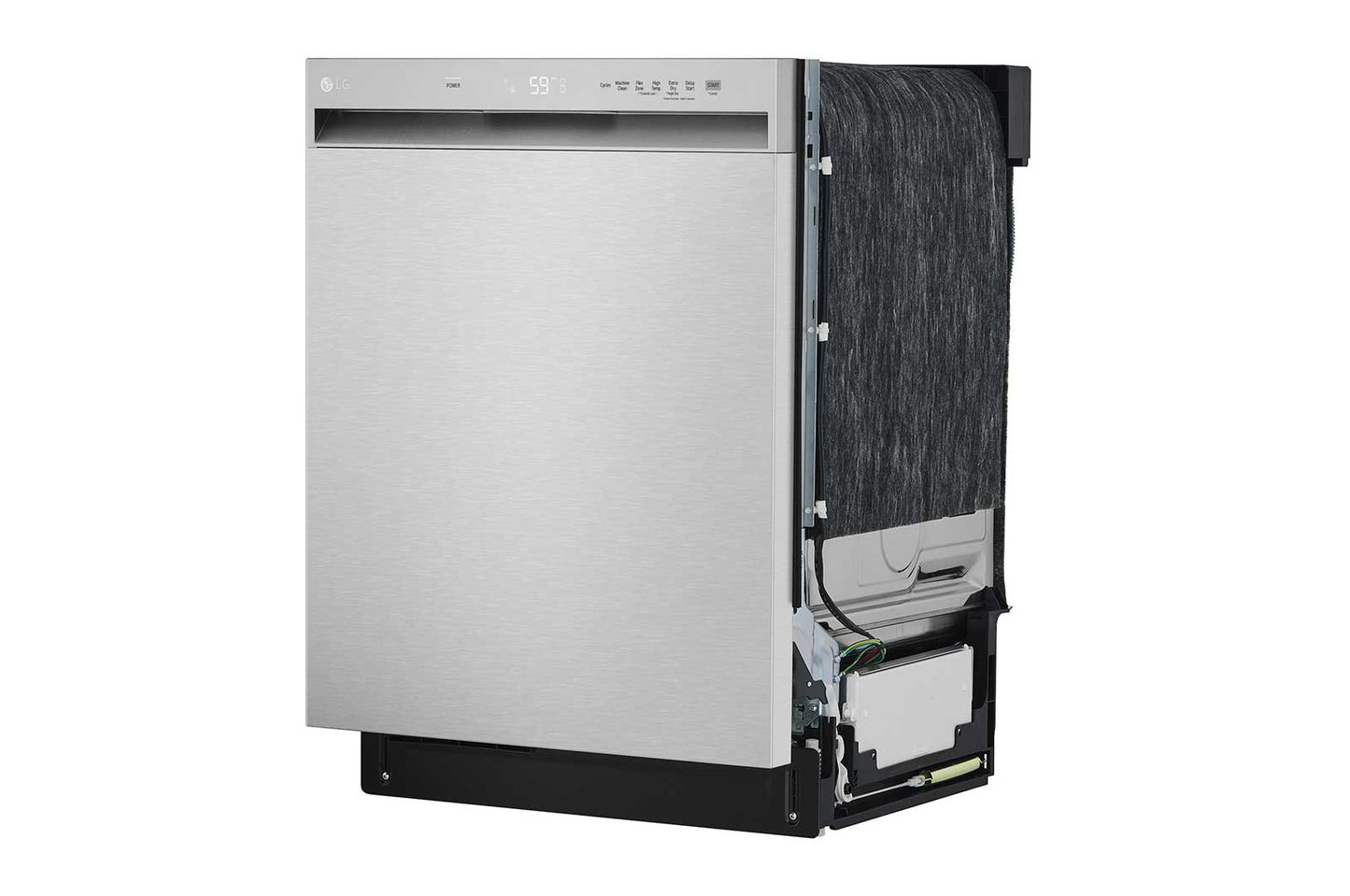 Lg LDFN3432T 24-inch Wide QuadWash™ Front Control Dishwasher - Stainless Steel