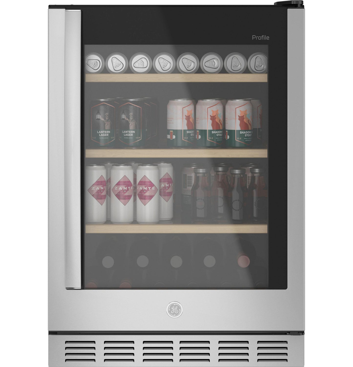 PVS06BSPSS GE Profile™ 155-Can or 52-Bottle Beverage Center