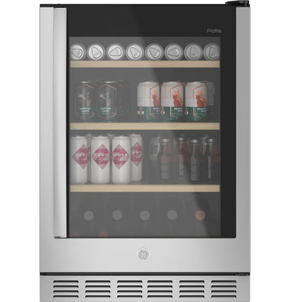 PVS06BSPSS GE Profile™ 155-Can or 52-Bottle Beverage Center