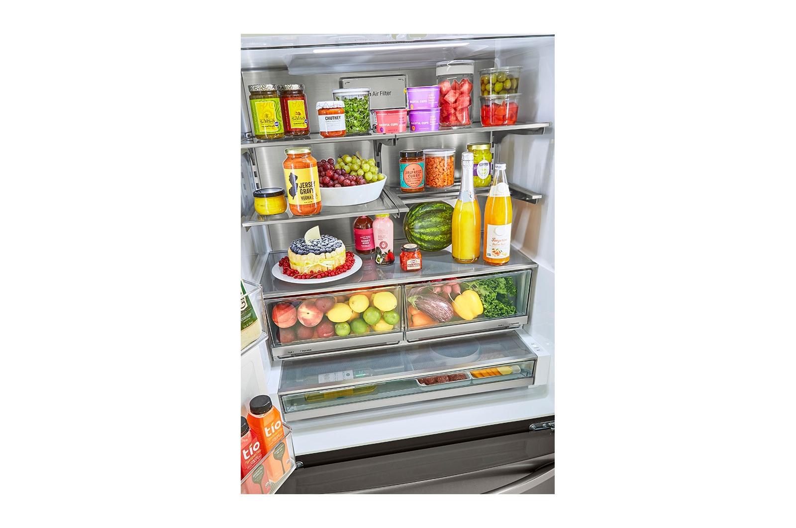 Lg LRFXC2416D 24 cu. ft. Smart Counter-Depth Refrigerator with Craft Ice™