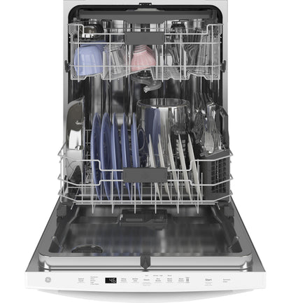 GE® Top Control with Stainless Steel Interior Dishwasher with Sanitize Cycle & Dry Boost with Fan Assist