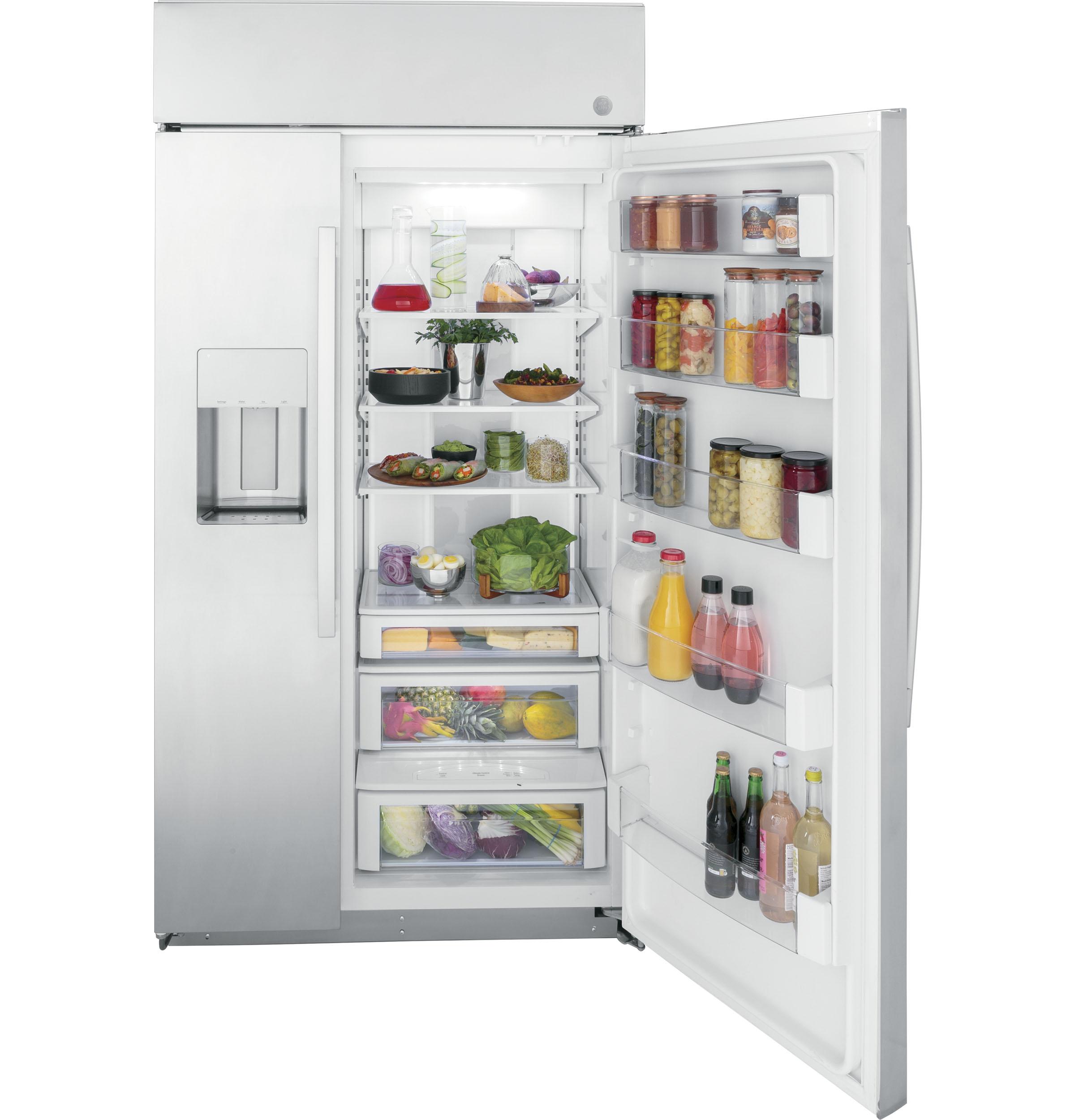 PSB42YSRSS GE Profile™ Series 42" Smart Built-In Side-by-Side Refrigerator with Dispenser