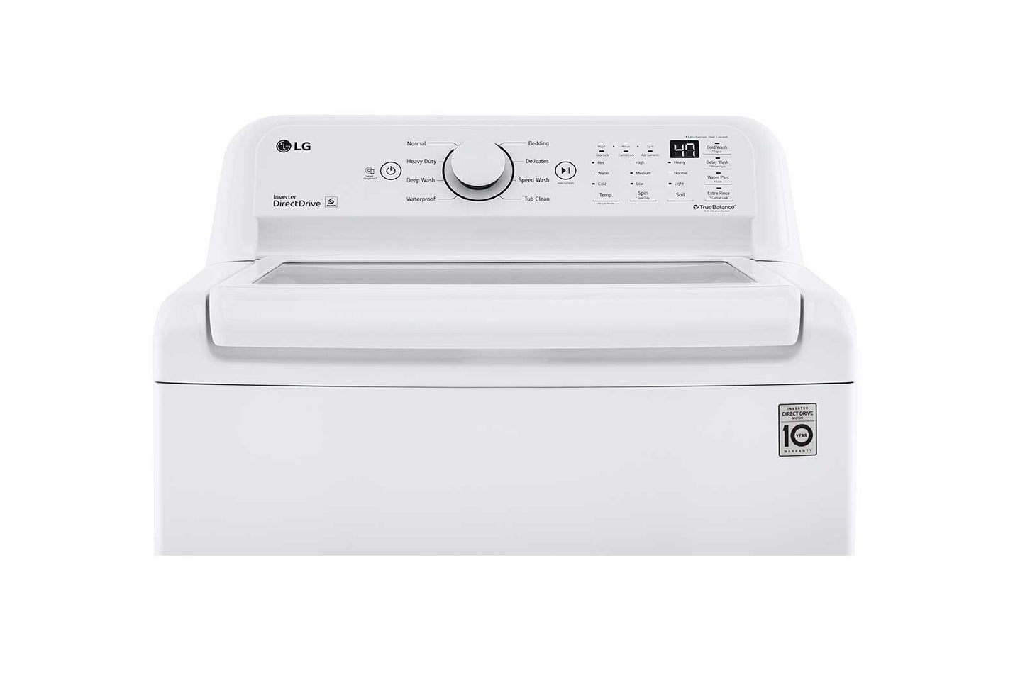 Lg WT7000CW 4.5 cu. ft. Ultra Large Capacity Top Load Washer with Impeller & TurboDrum™ Technology