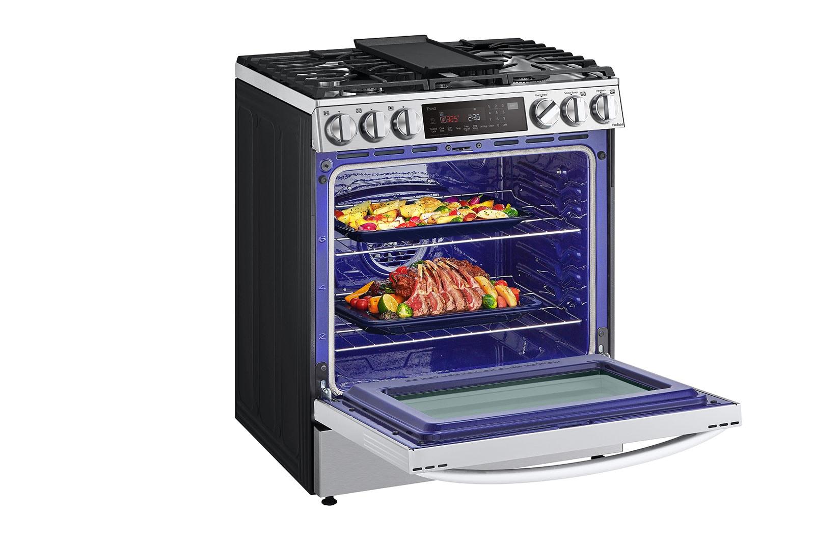 6.3 cu. ft. Smart wi-fi Enabled ProBake® Convection InstaView® Dual Fuel Slide-In Range with Air Fry