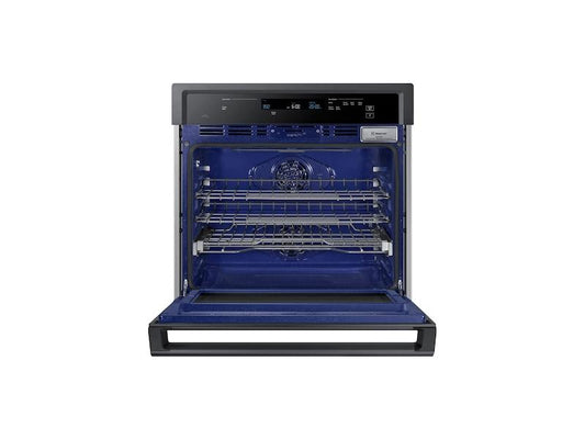 Samsung NV51K6650SG 30" Smart Single Electric Wall Oven with Steam Cook in Black Stainless Steel
