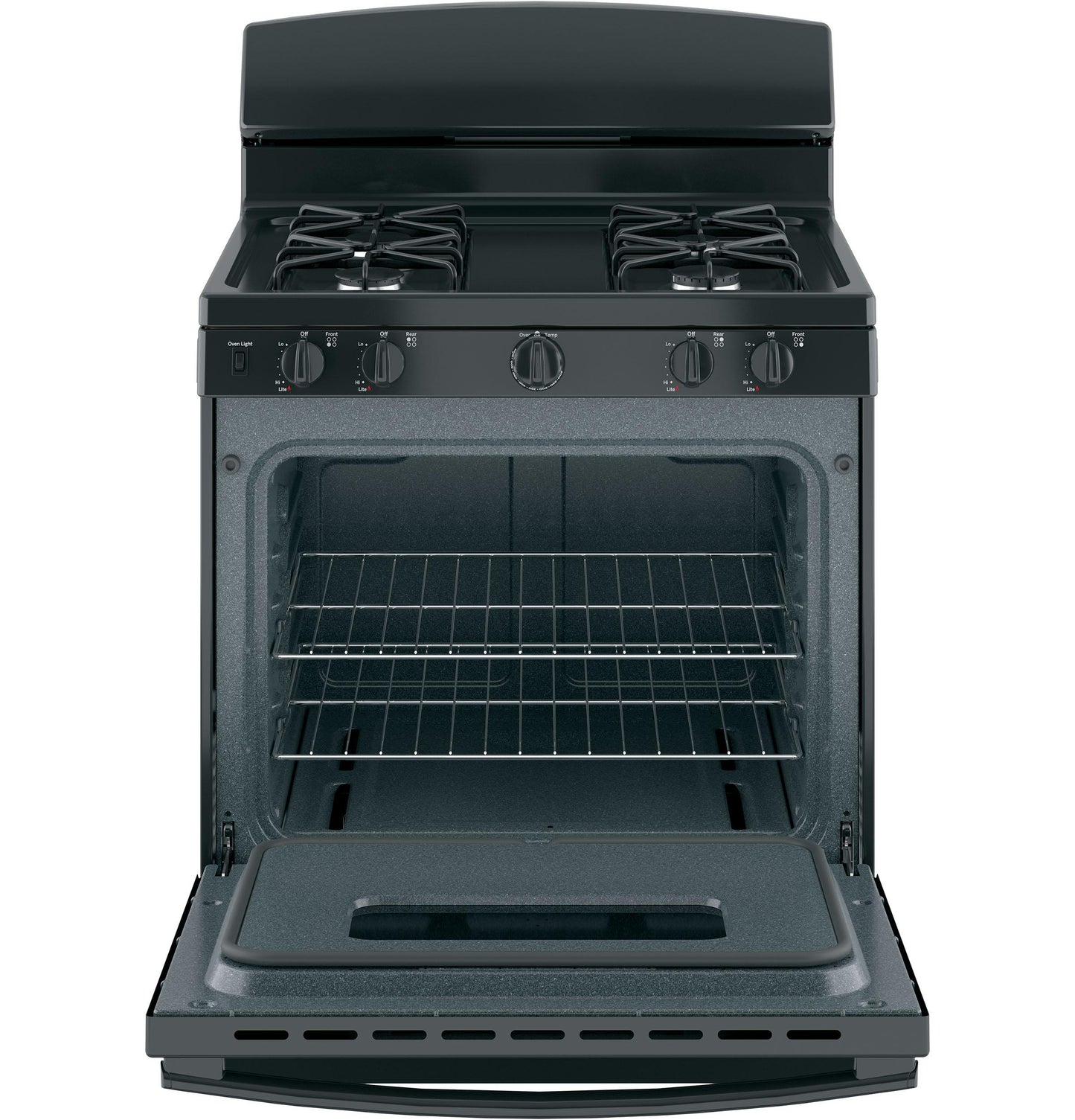 JGBS10DEMBB GE® 30" Free-Standing Front Control Gas Range