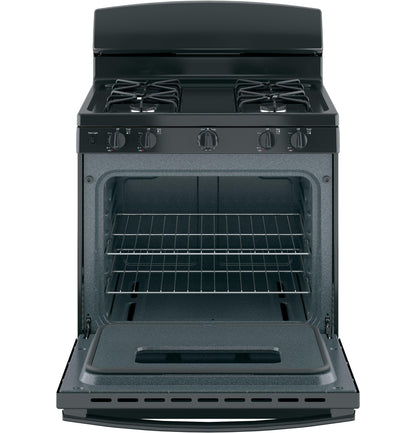 JGBS10DEMBB GE® 30" Free-Standing Front Control Gas Range