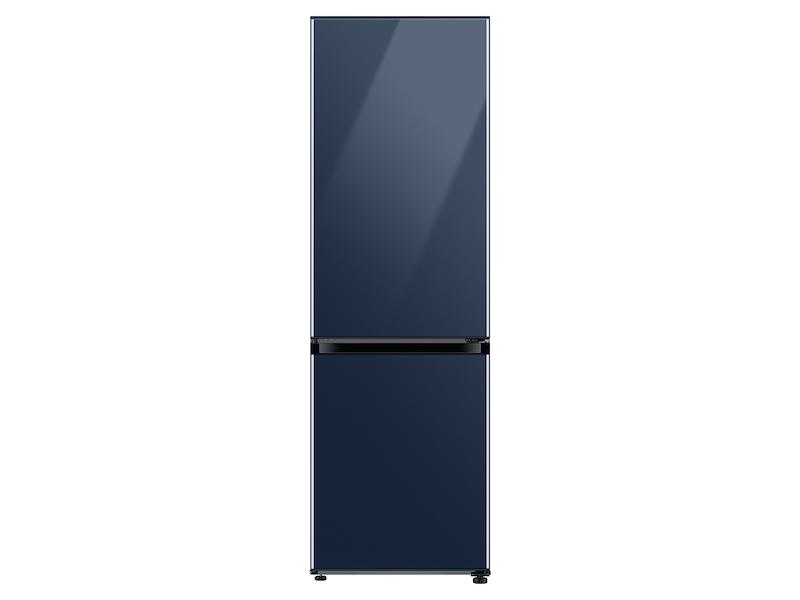 12.0 cu. Ft. Bespoke Bottom Freezer Refrigerator with Flexible Design in Navy Glass