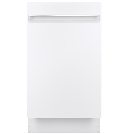 PDT145SGLWW GE Profile™ ENERGY STAR® 18" ADA Compliant Stainless Steel Interior Dishwasher with Sanitize Cycle