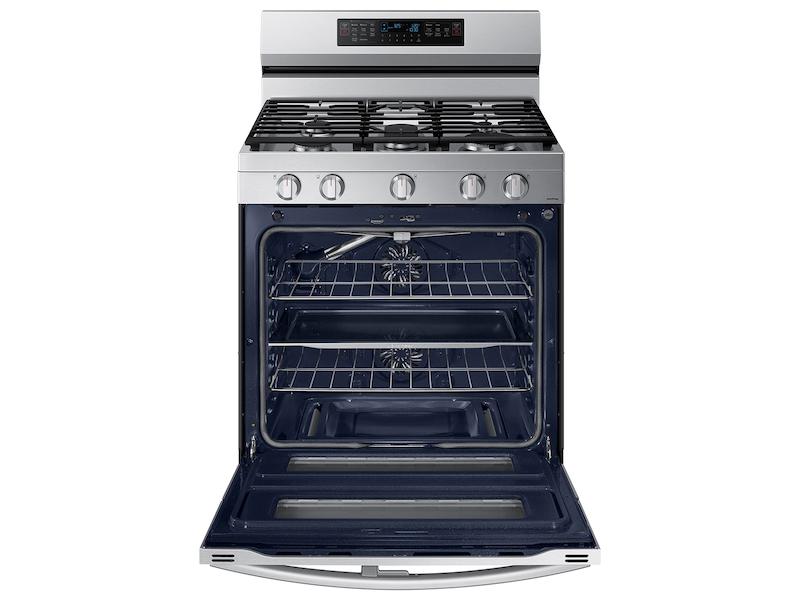 Samsung NX60A6751SS 6.0 cu. ft. Smart Freestanding Gas Range with Flex Duo™, Stainless Cooktop & Air Fry in Stainless Steel