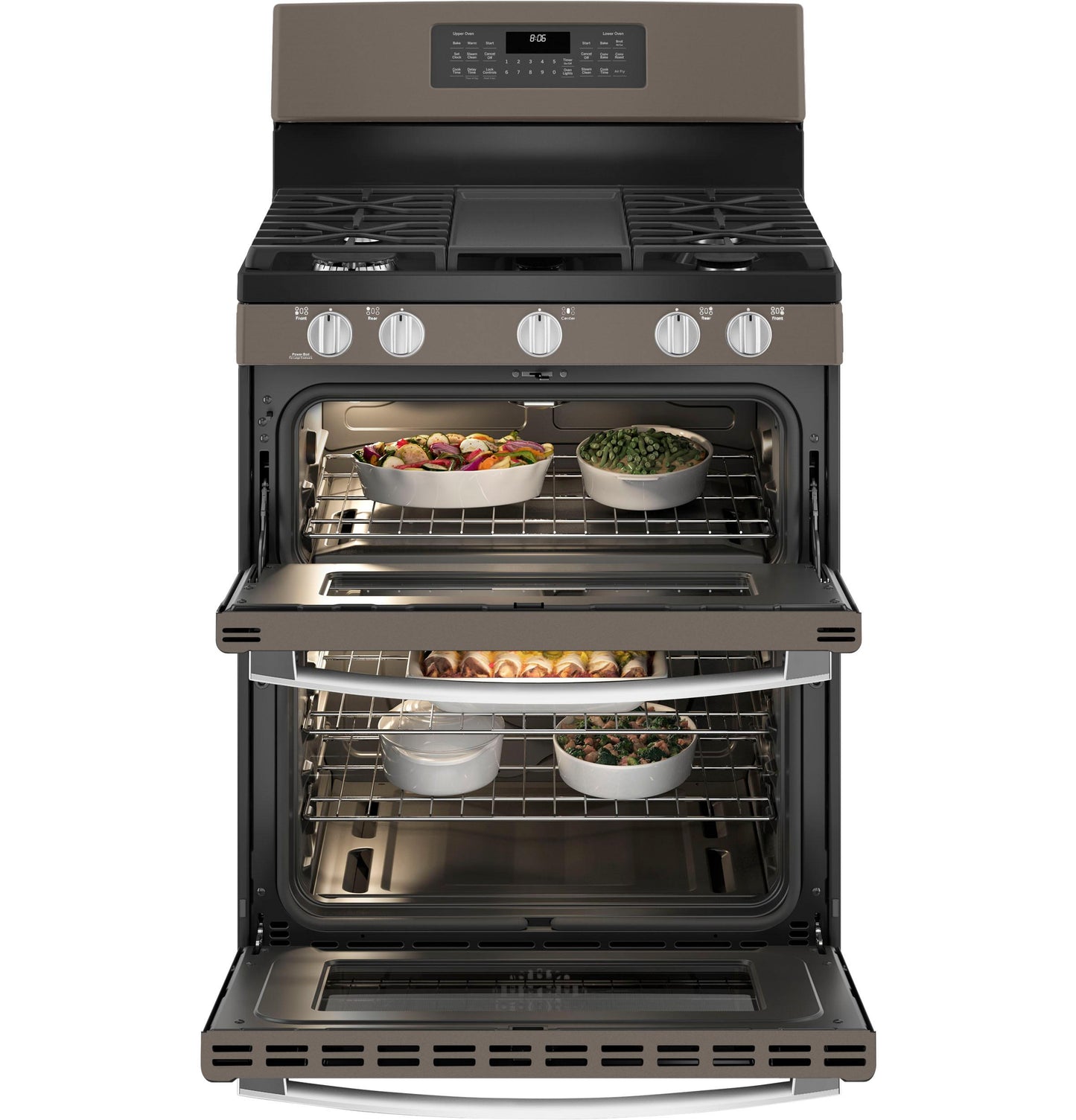 JGBS86EPES GE® 30" Free-Standing Gas Double Oven Convection Range