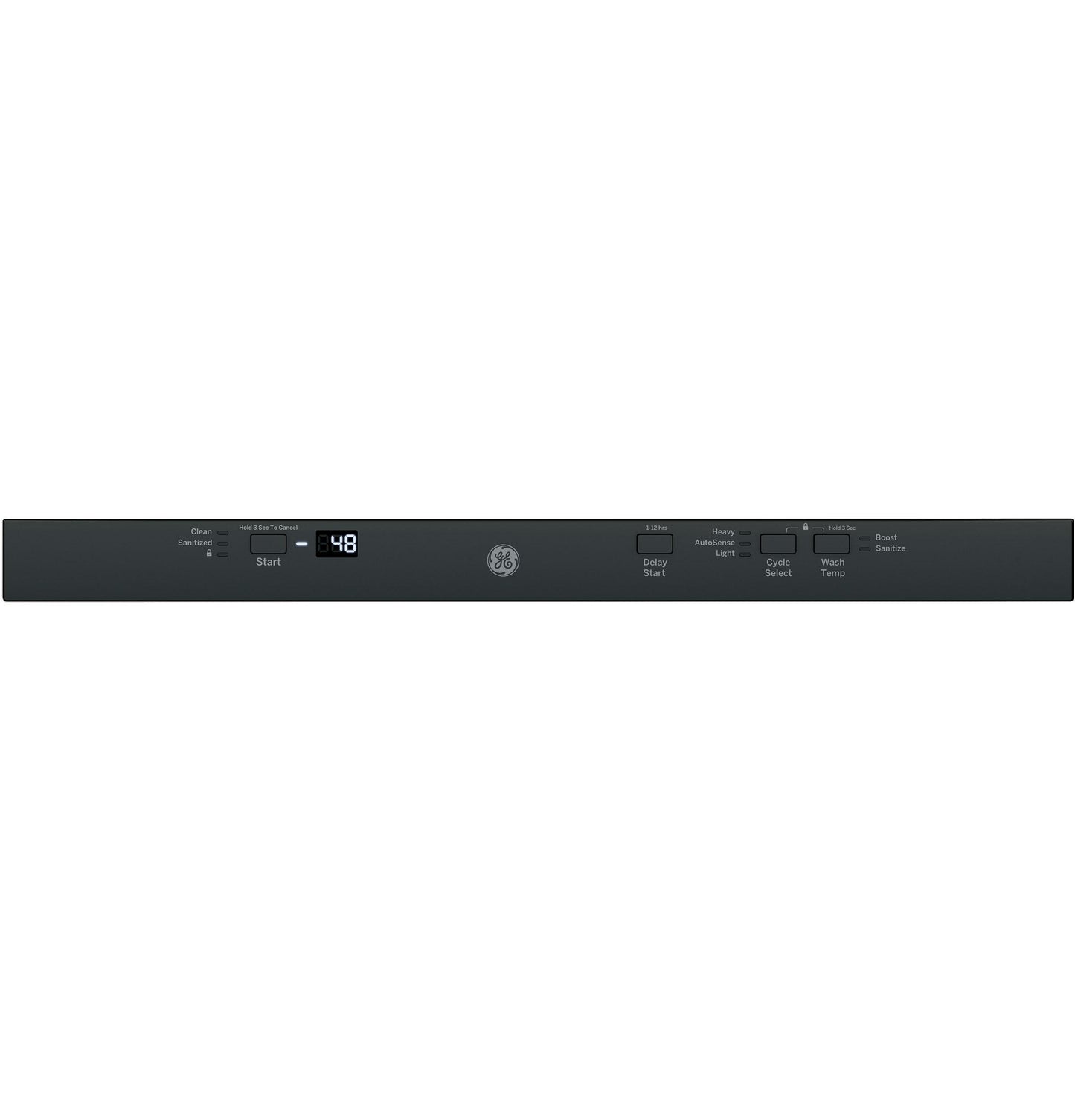 GDT225SGLBB GE® ENERGY STAR® ADA Compliant Stainless Steel Interior Dishwasher with Sanitize Cycle