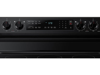 Samsung NE63A6511SB 6.3 cu. ft. Smart Freestanding Electric Range with No-Preheat Air Fry & Convection in Black