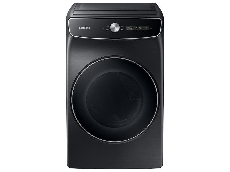 Samsung 7.5 cu. ft. Smart Dial Electric Dryer with FlexDry™ and Super Speed Dry in Brushed Black