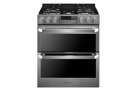 LUTD4919SN LG SIGNATURE 7.3 cu. ft. Smart Wi-Fi Enabled Dual Fuel Double Oven Range with ProBake Convection®