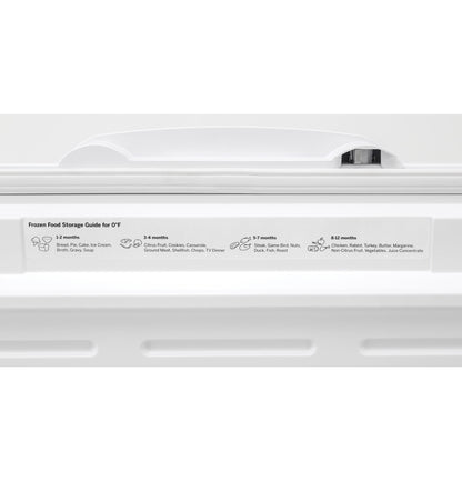 FCM22DLWW GE® ENERGY STAR® 21.7 Cu. Ft. Manual Defrost Chest Freezer