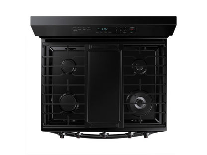 Samsung NX60A6511SB 6.0 cu. ft. Smart Freestanding Gas Range with Integrated Griddle in Black