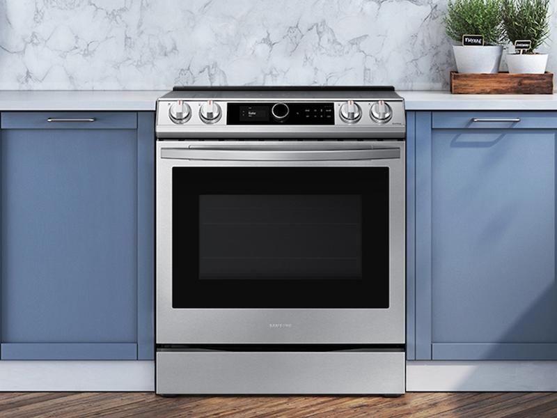 Samsung 6.3 cu ft. Smart Slide-in Electric Range with Smart Dial