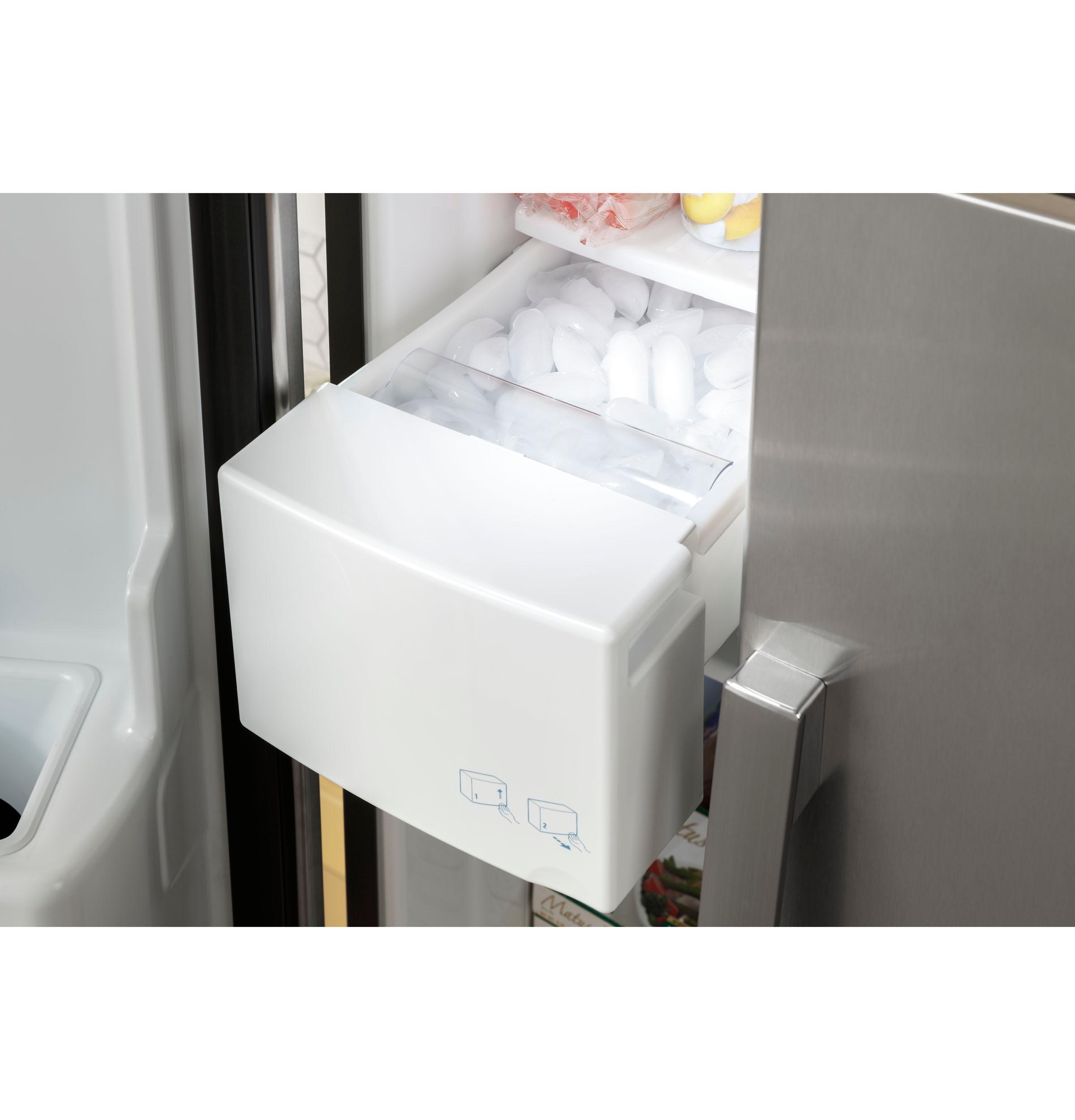 GSS23GGPWW GE® 23.0 Cu. Ft. Side-By-Side Refrigerator