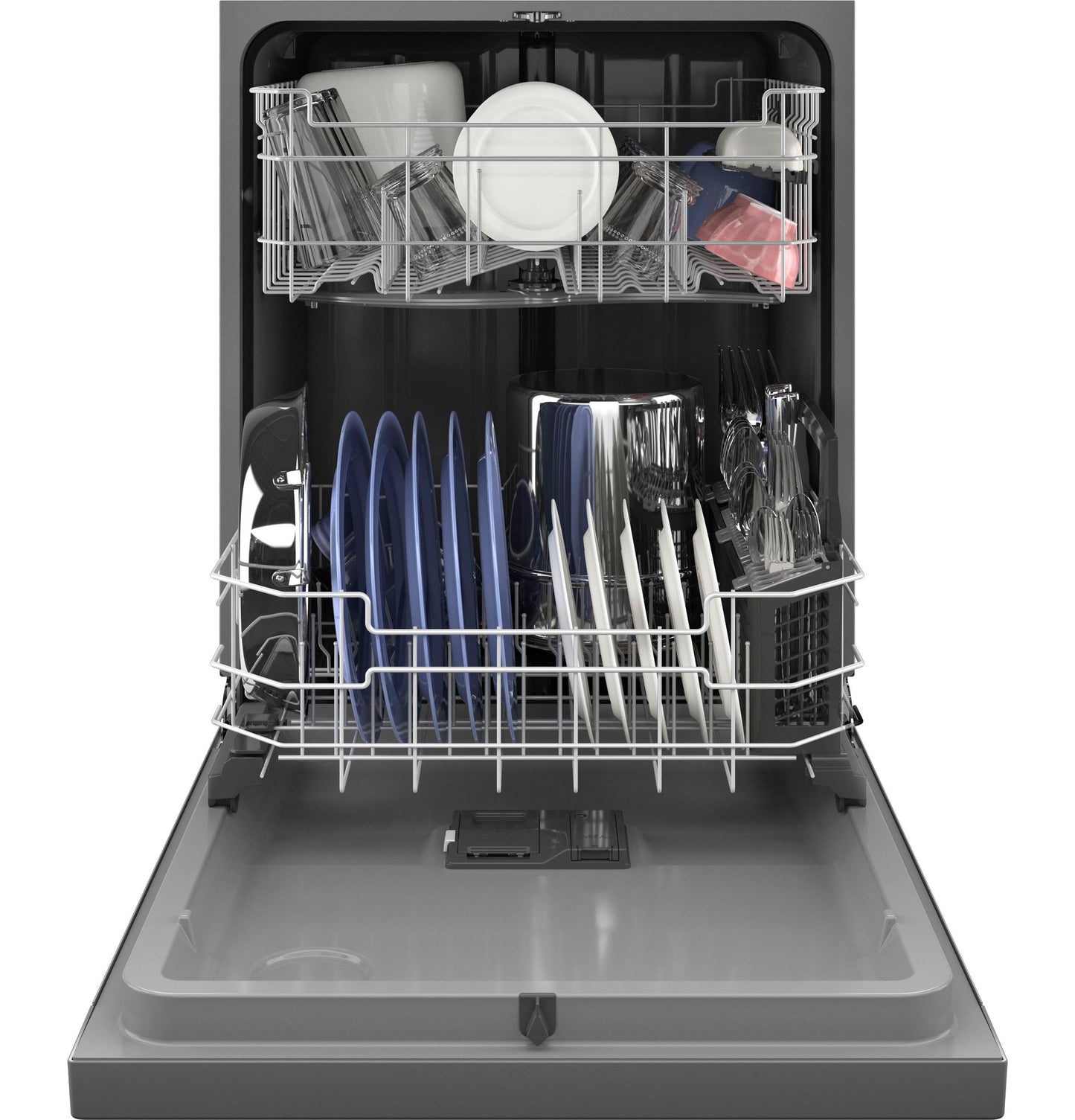 GDF550PSRSS GE ENERGY STAR Front Control with Plastic Interior Dishwasher with Sanitize Cycle & Dry Boost