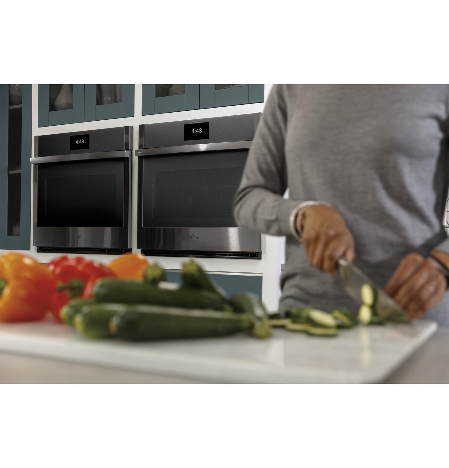 PTS7000BNTS GE Profile™ 30" Smart Built-In Convection Single Wall Oven with No Preheat Air Fry and Precision Cooking