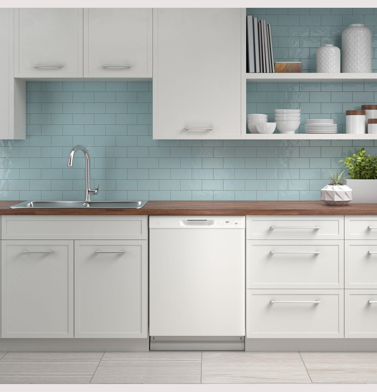 GDF535PGRWW GE® ENERGY STAR® Dishwasher with Front Controls