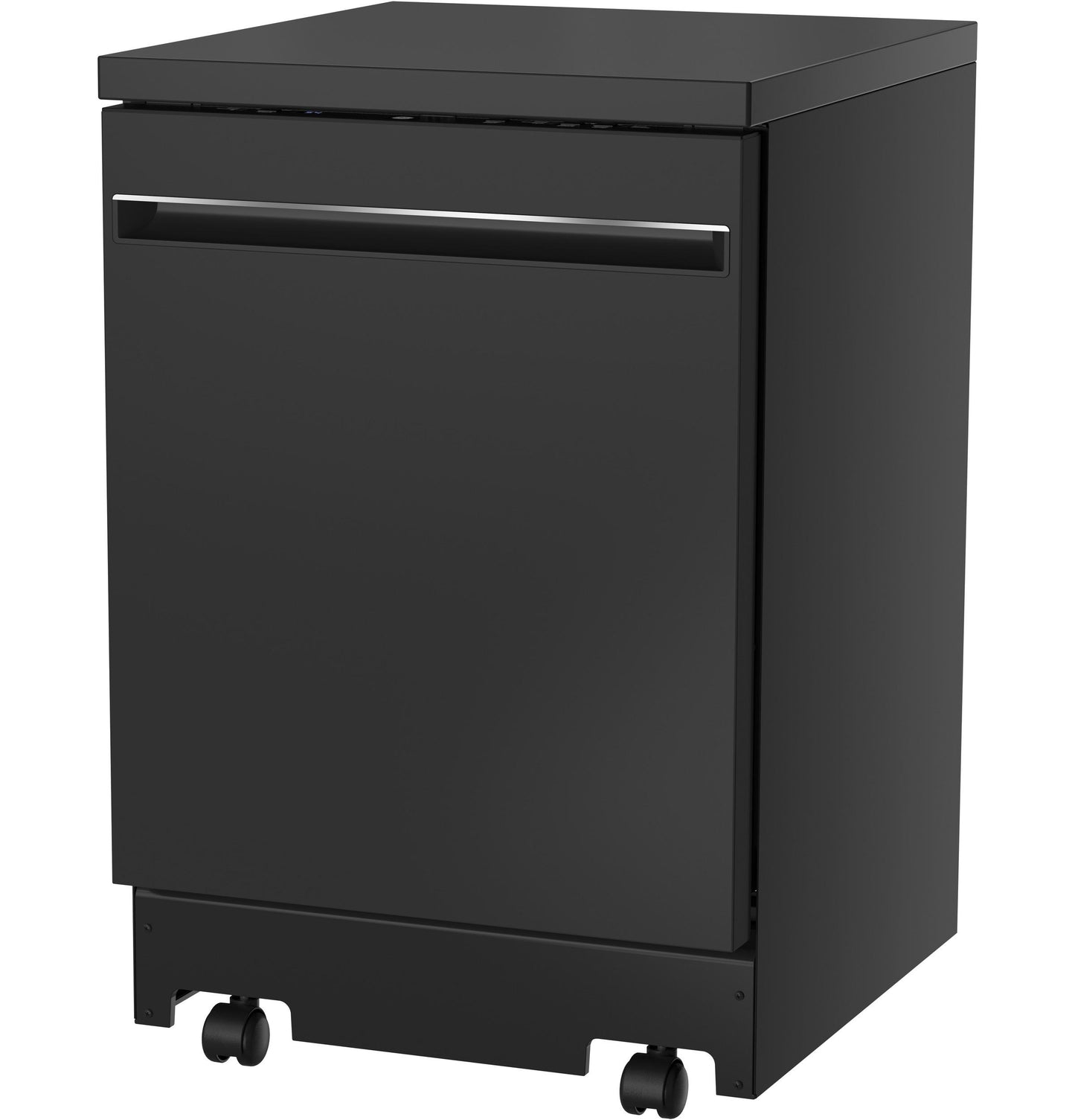 GPT225SGLBB GE® ENERGY STAR® 24" Stainless Steel Interior Portable Dishwasher with Sanitize Cycle