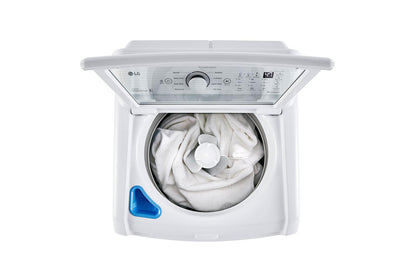 Lg WT7005CW 4.3 cu. ft. Ultra Large Capacity Top Load Washer with 4-Way™ Agitator & TurboDrum™ Technology