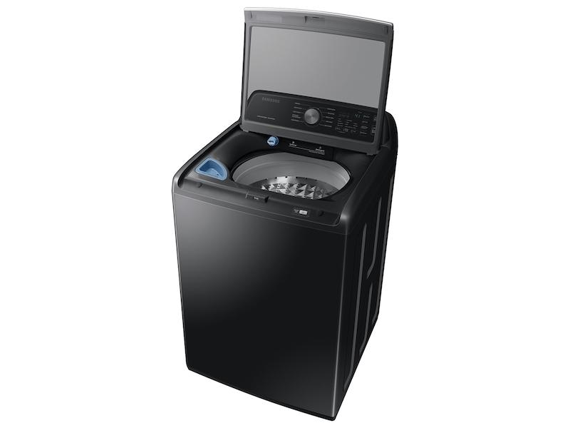 Samsung WA45T3400AV 4.5 cu. ft. Capacity Top Load Washer with Active WaterJet in Brushed Black